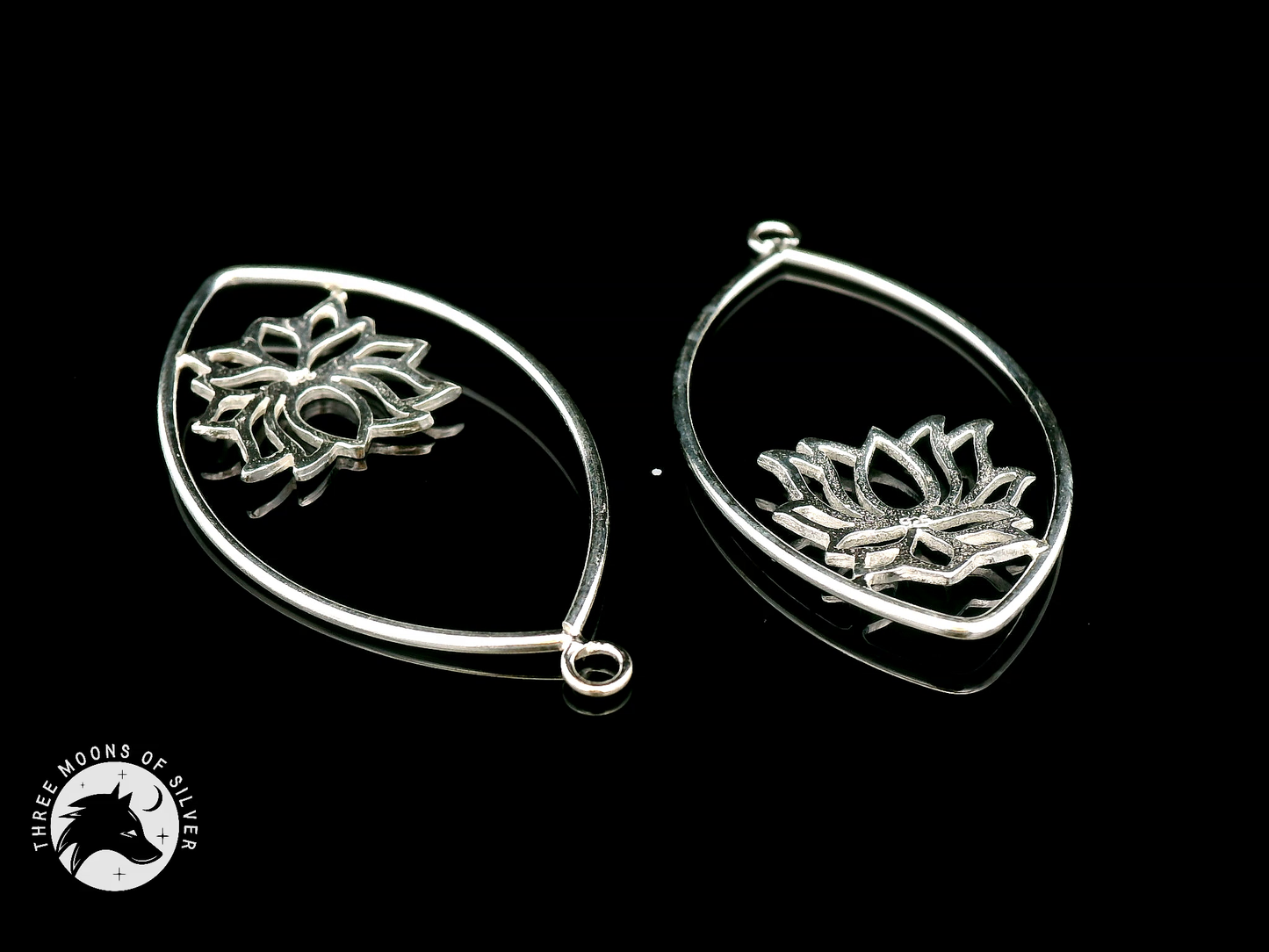 Elegant Silver Drops Earrings 35mm