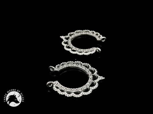Silver Hoop Earrings 22mm