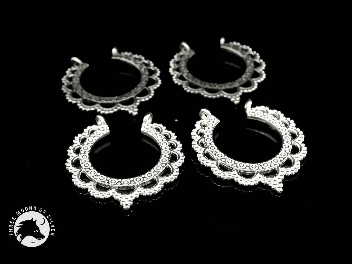 Silver Hoop Earrings 22mm