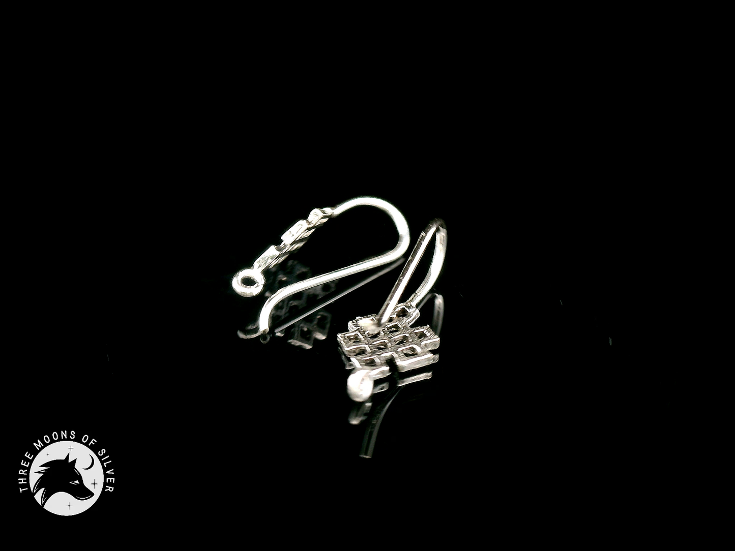 Stunning Silver Fish Hook Earrings 16mm