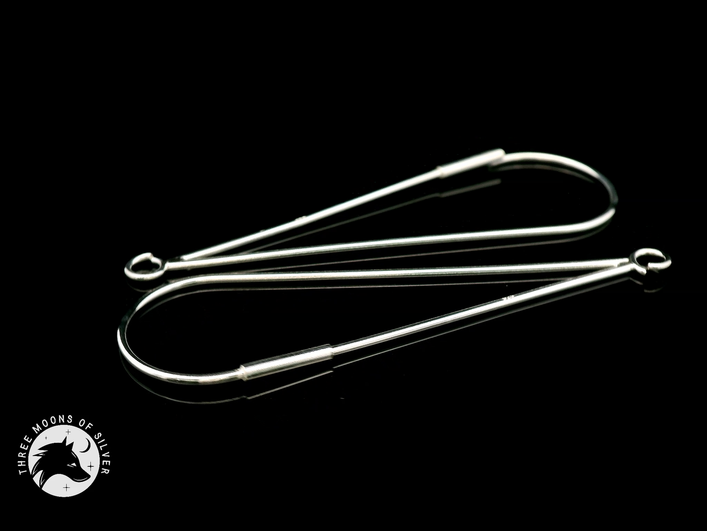 Elegant Silver Drop Earrings 52mm