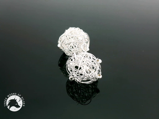 Unique & Intricate Wire Drop Pendant 14mm