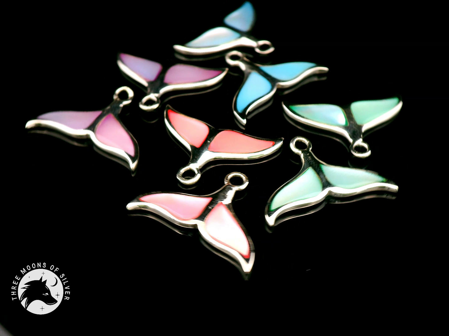 Exquisite Mermaid Tail Drop Earrings 13mm
