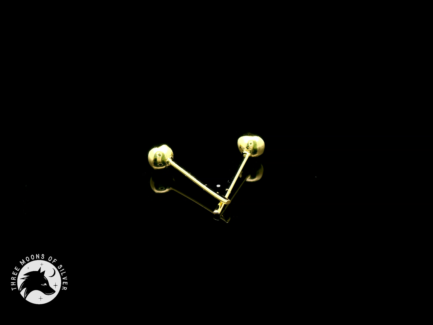 Minimalistic Elegant Stud Earrings 14mm