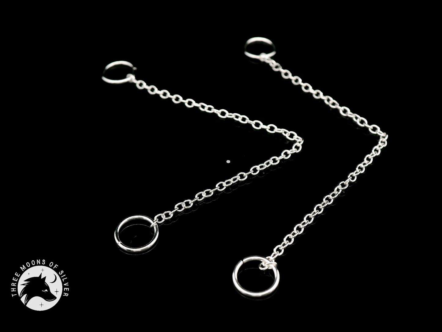 Exquisite Silver Chain Connector 58mm