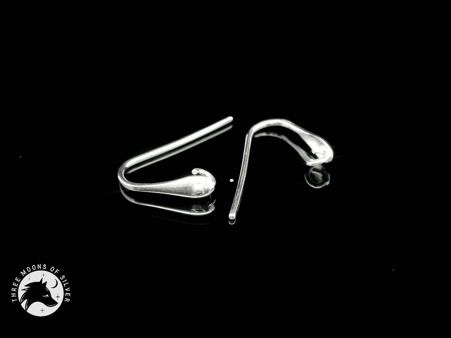 Elegant Silver Drop Earrings 14mm