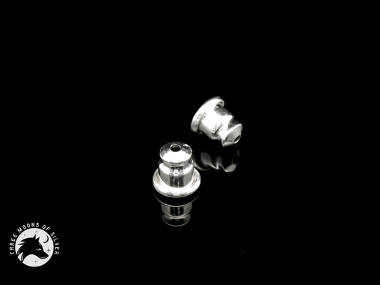 Elegant Silver Back Butterflies Earrings 5mm