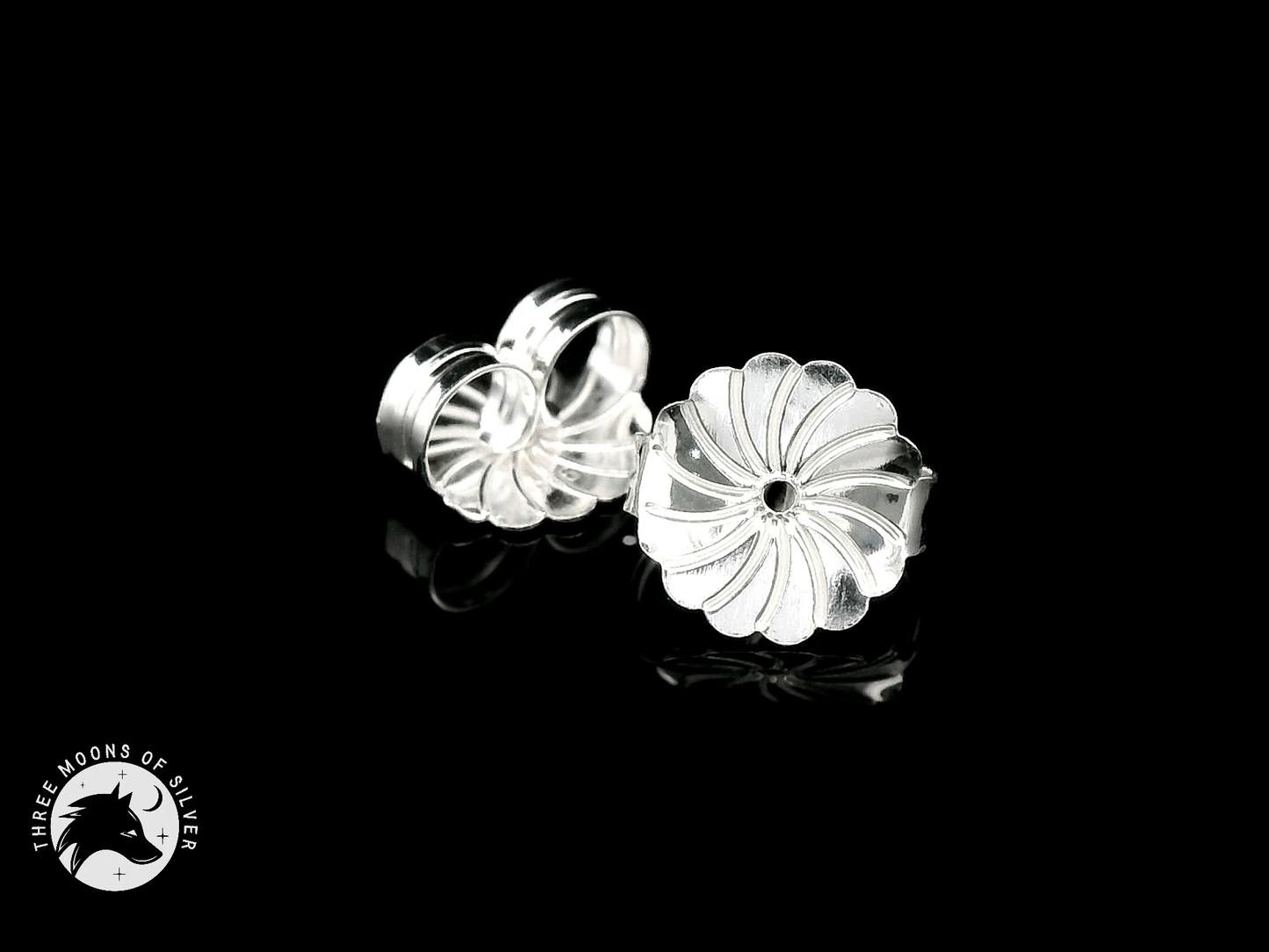 Elegant Silver Back Butterflies 9mm