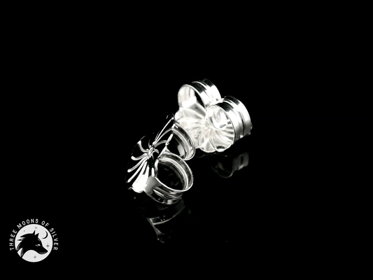 Elegant Silver Back Butterflies 9mm