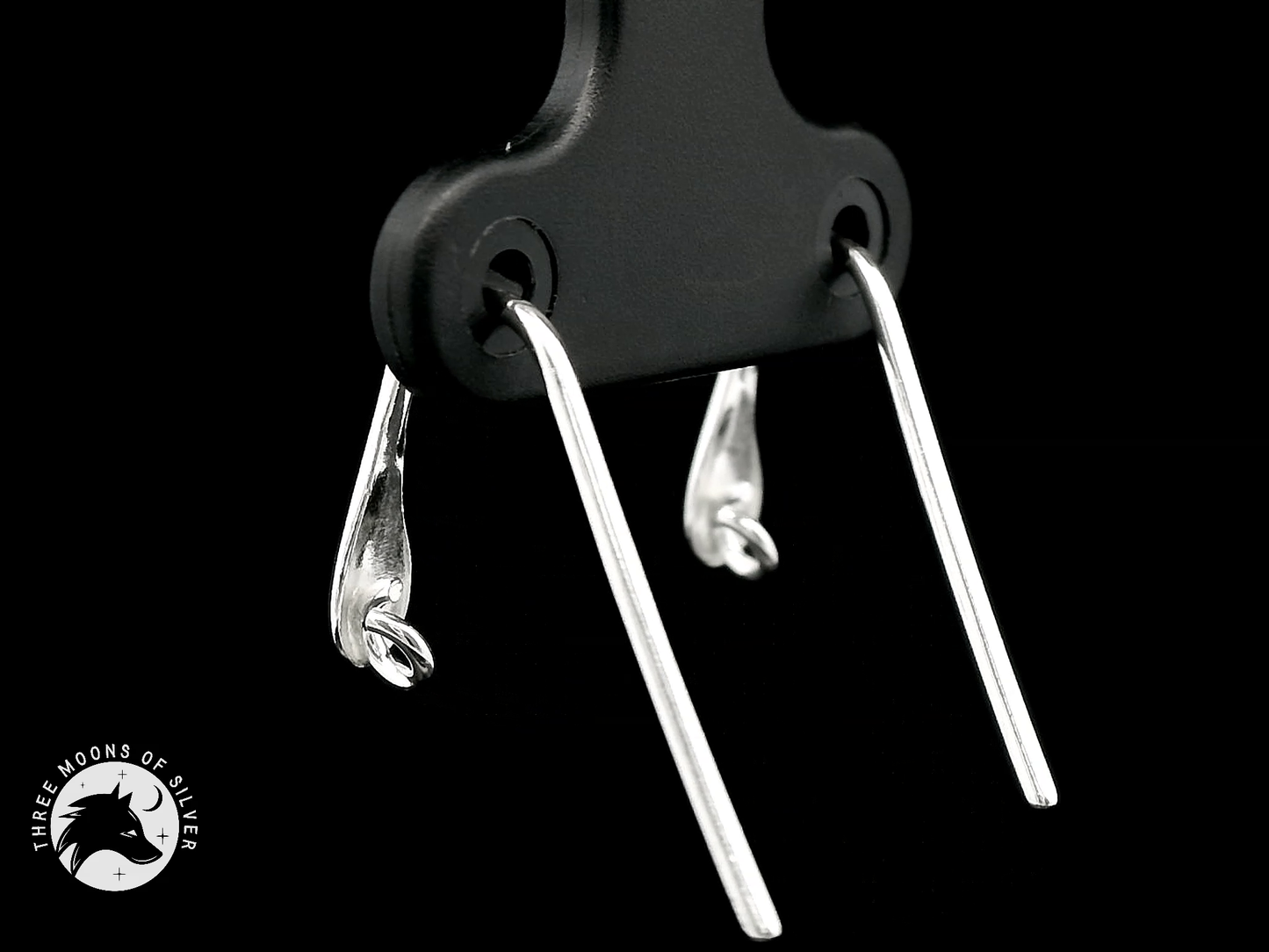 Elegant Silver Drop Earrings 14mm