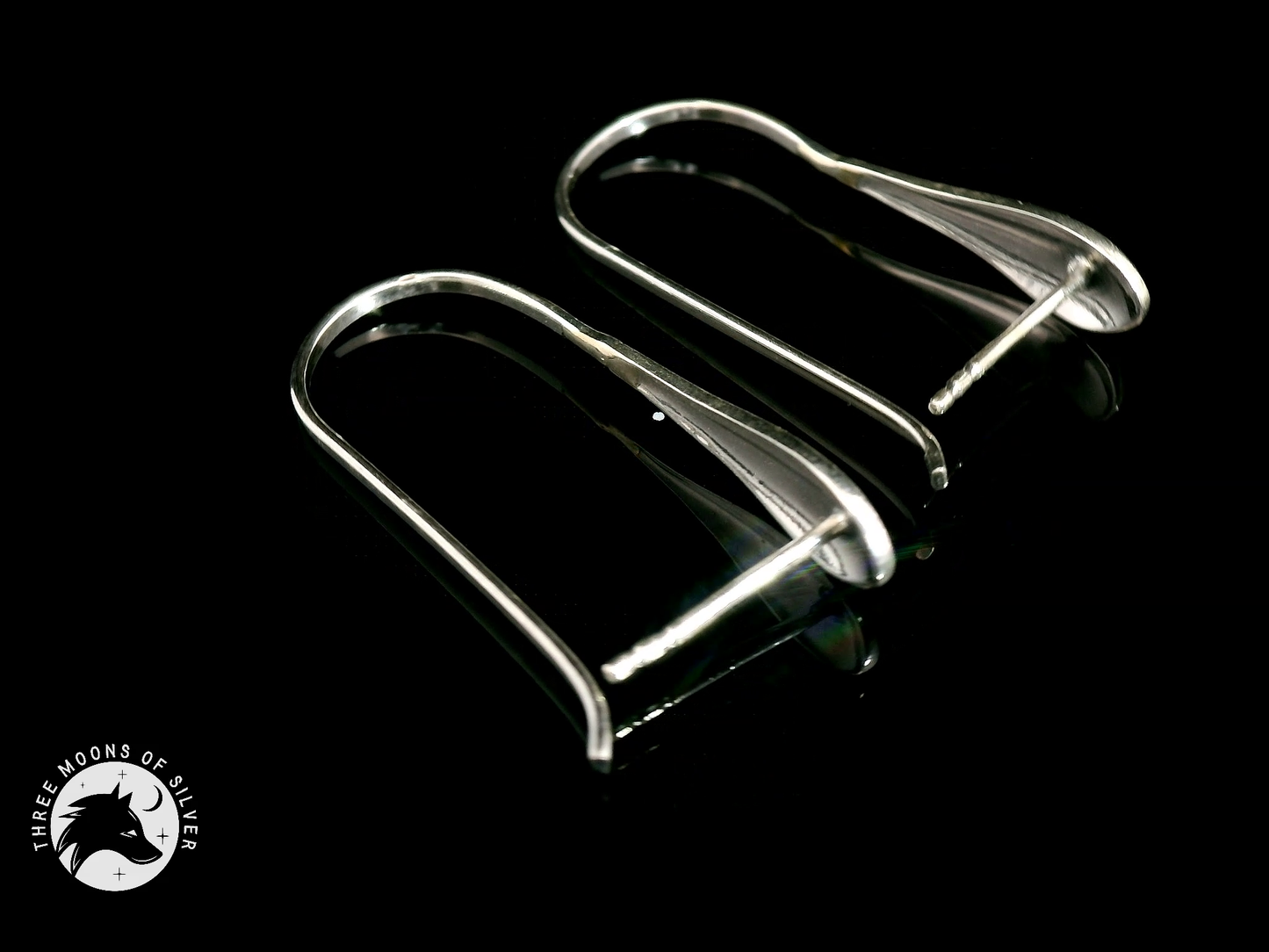 Elegant Silver Drop Earrings 25mm