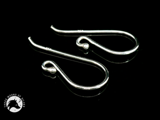 Silver Fish Hook Earrings 22mm