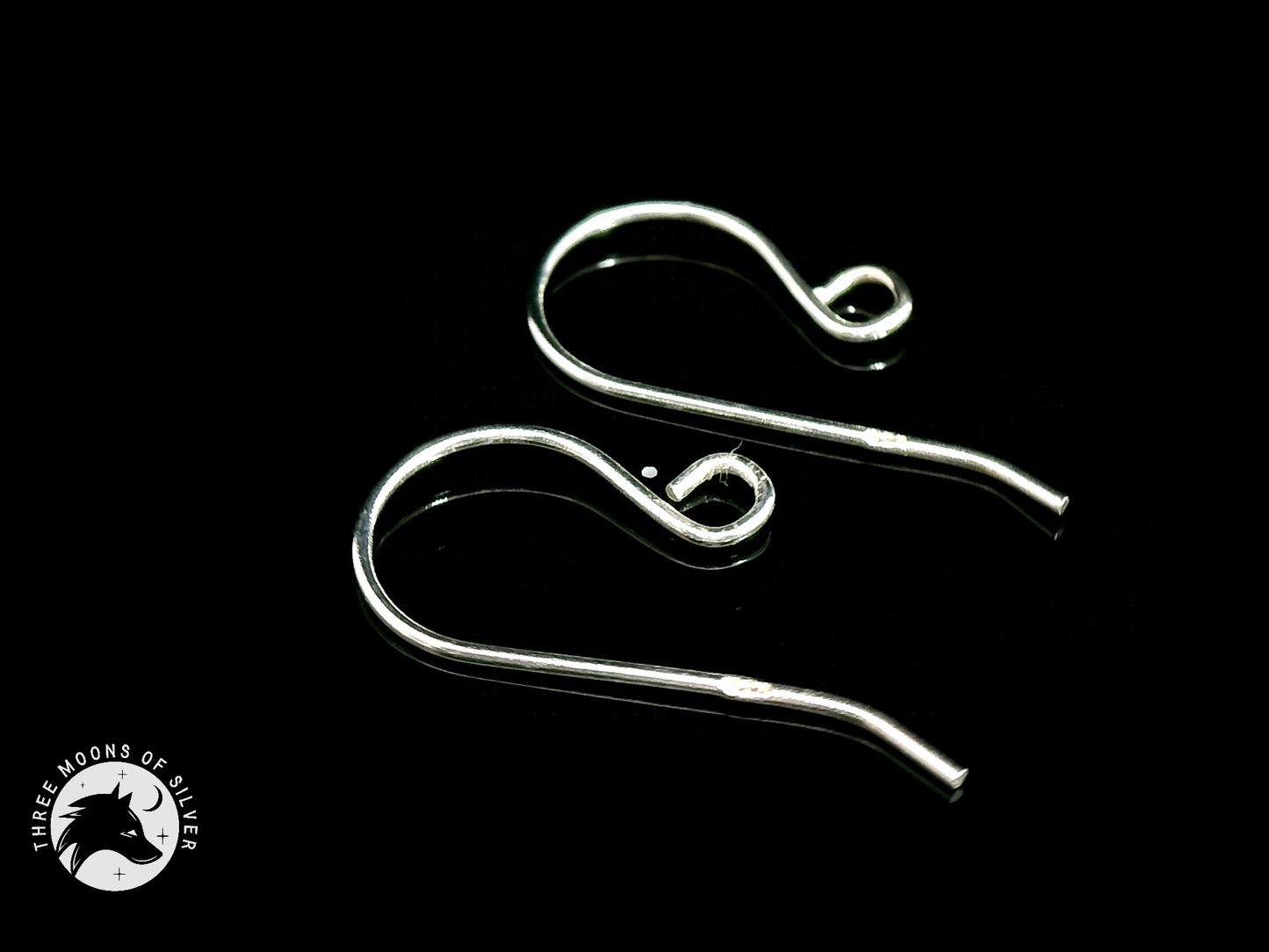 Fish Hook Silver Earrings 18mm