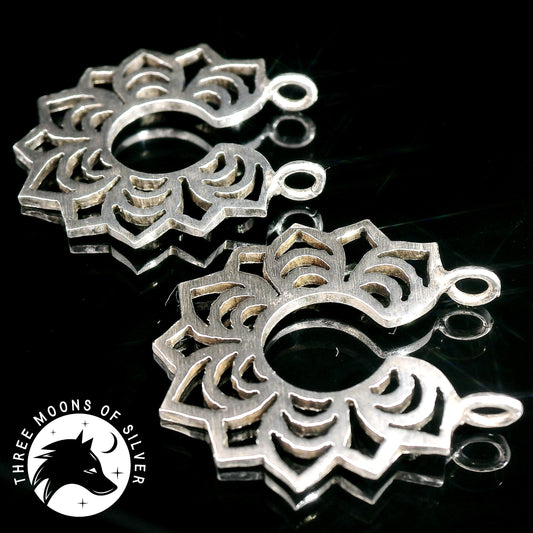 Minimalistic Silver Hoop Earrings 16mm