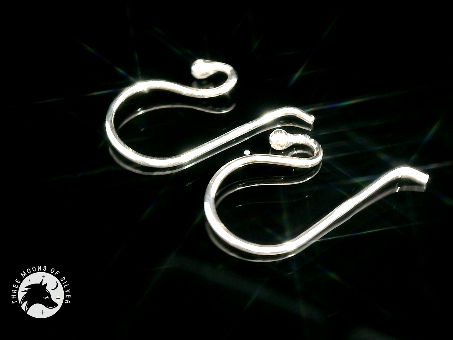 Silver Fish Hook Earrings 16mm