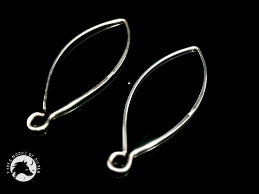 Elegant Silver Earrings 38mm