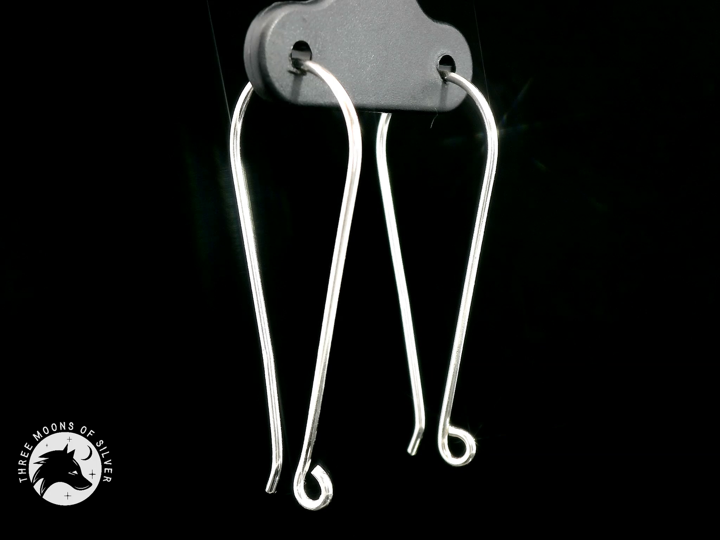 Elegant Silver Earrings 35mm