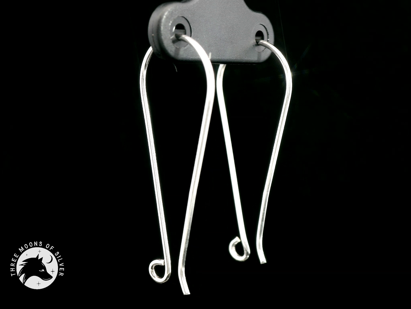 Elegant Silver Earrings 35mm