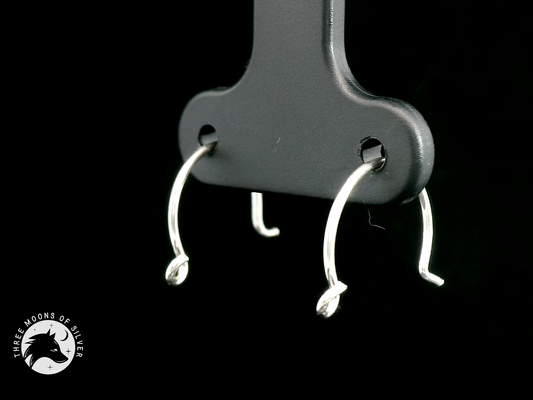 Elegant Silver Earrings 10mm