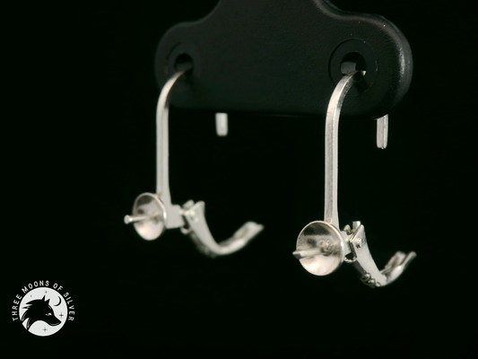 Silver Lever Back Earrings 13mm