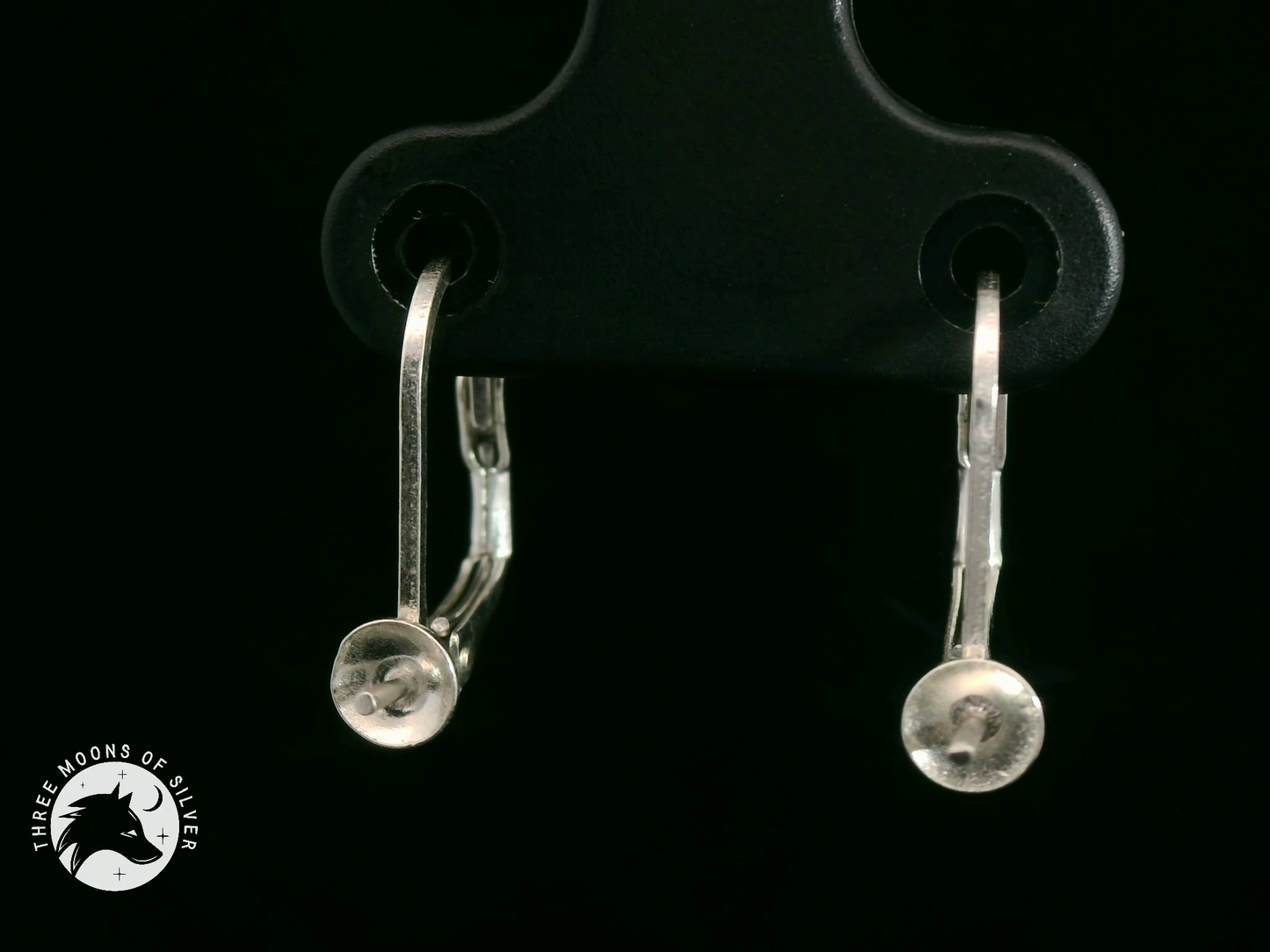 Silver Lever Back Earrings 13mm