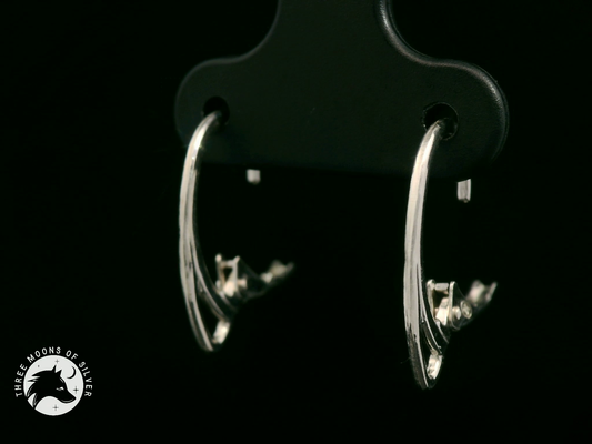 Silver Lever Back Earrings 18mm