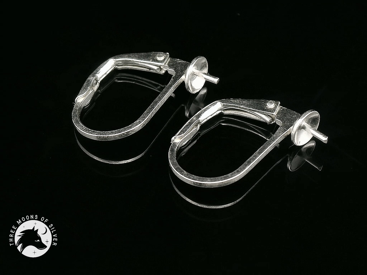 Silver Lever Back Earrings 13mm