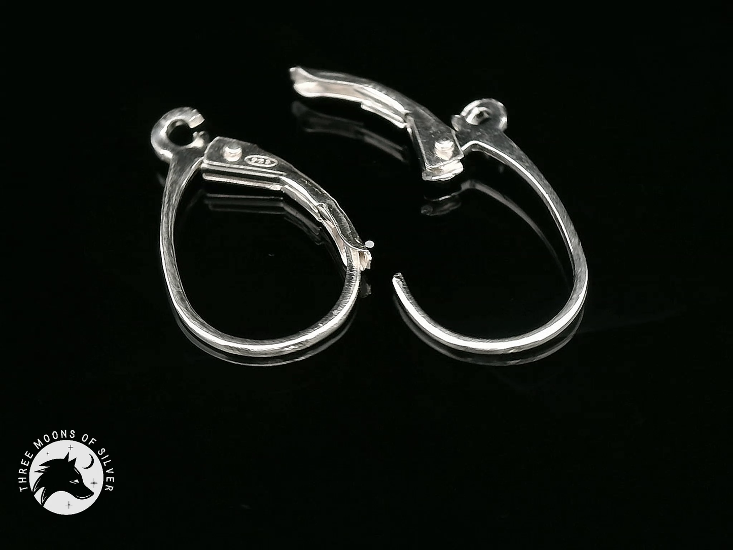 Silver Lever Back Earrings 15mm