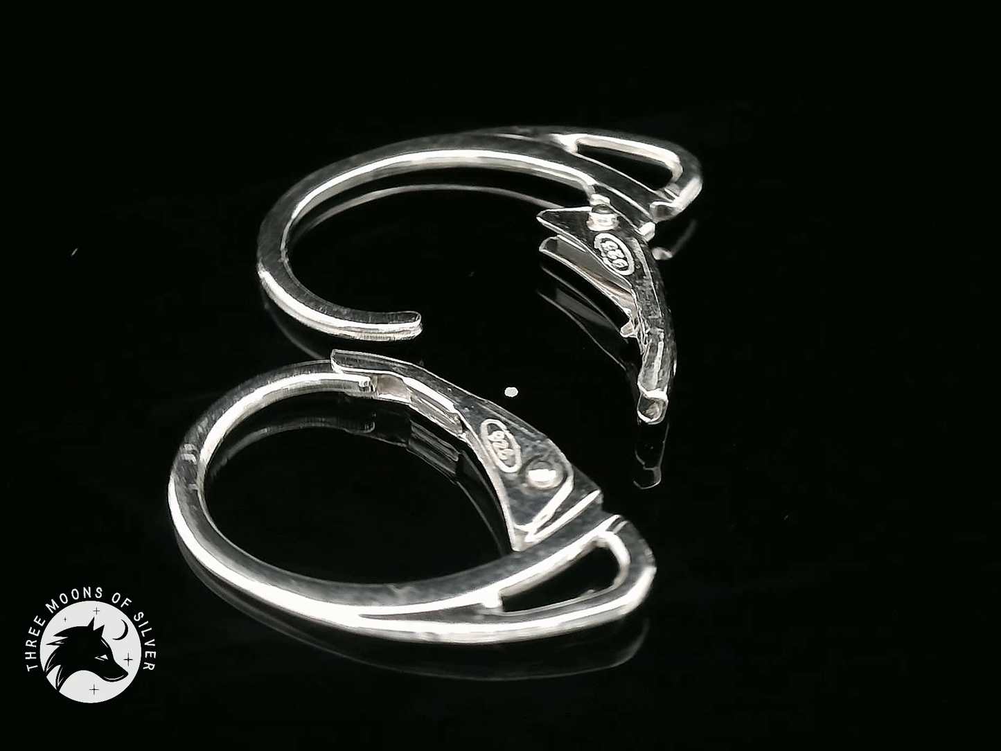 Silver Lever Back Earrings 18mm