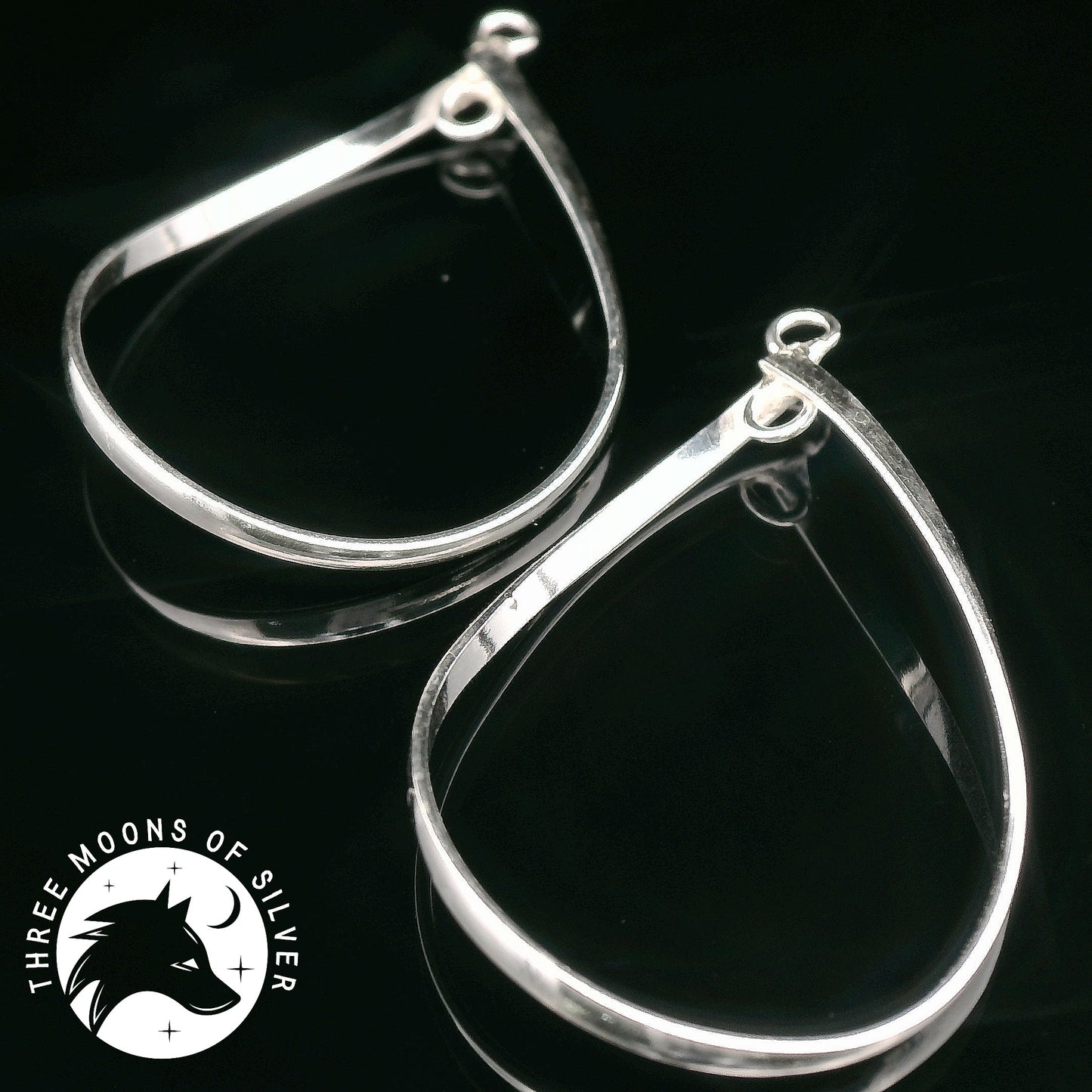 Elegant Teardrop Pendant for Earrings 39mm