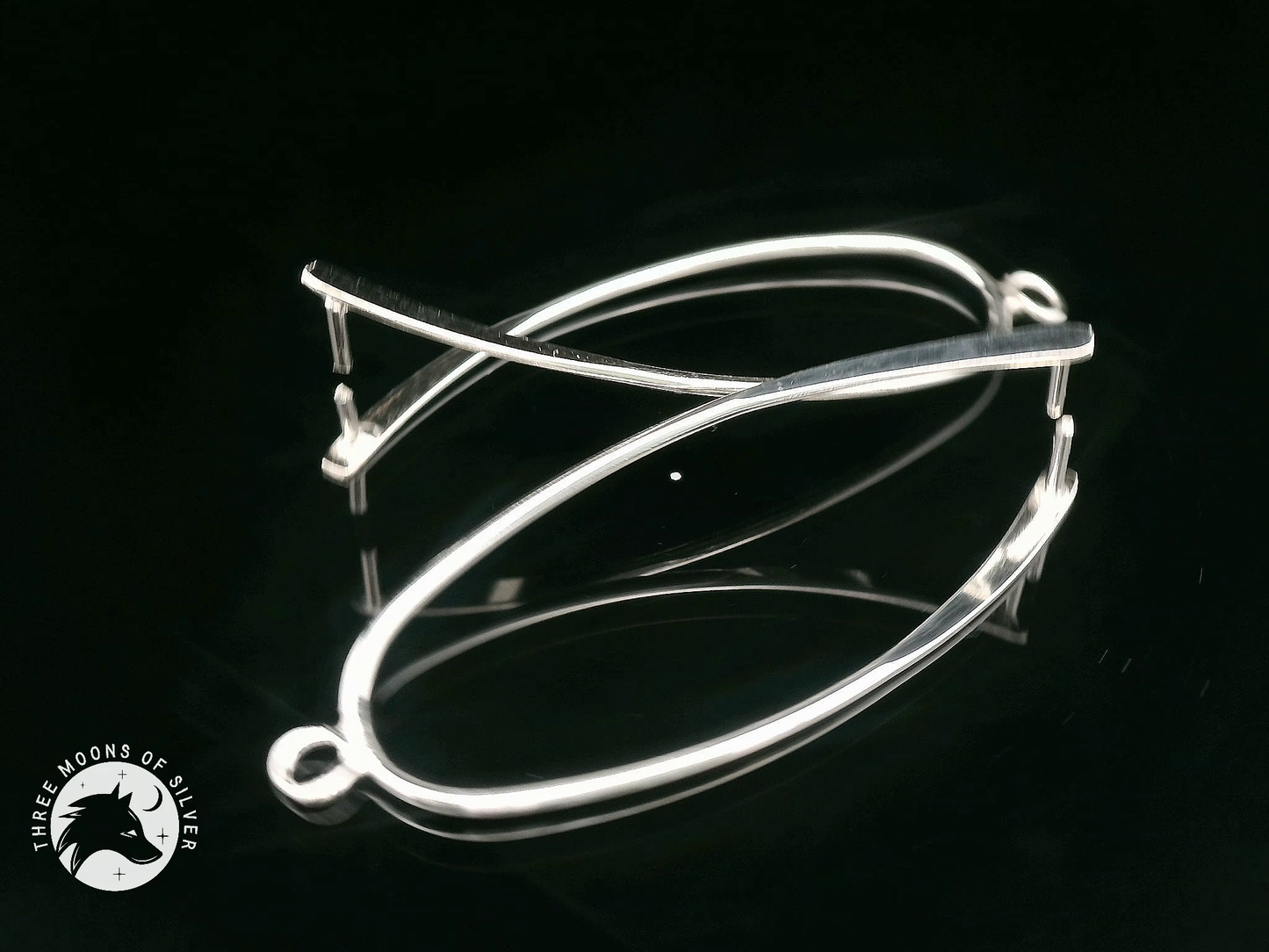 Elegant Silver Pendants for Earrings 40mm