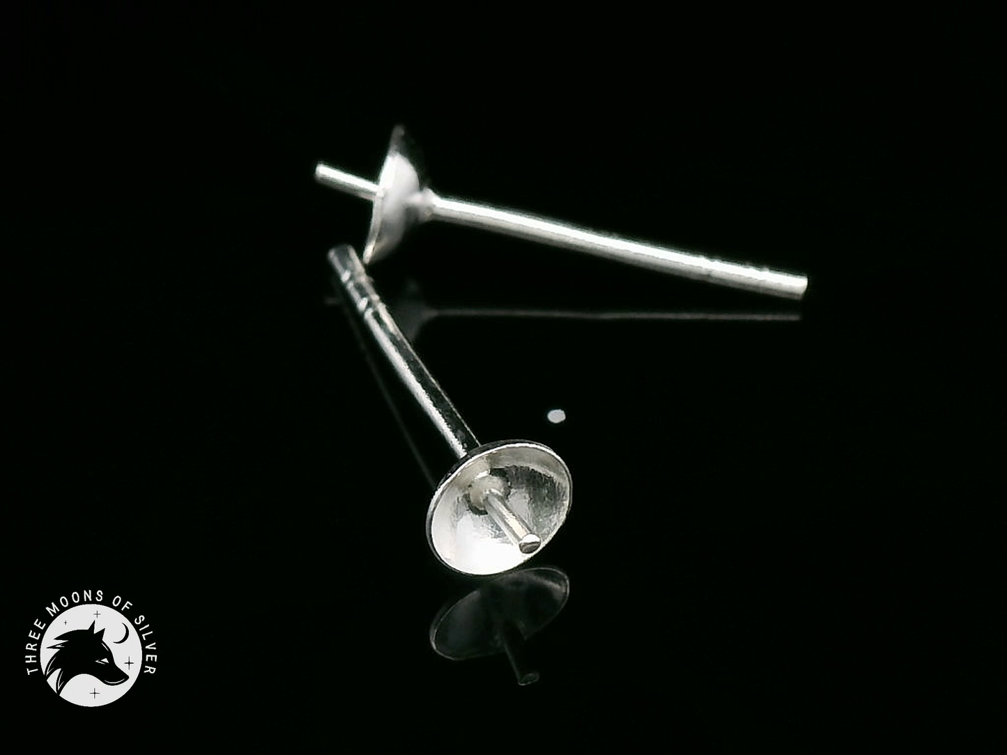 Elegant Silver Earring Post 4mm