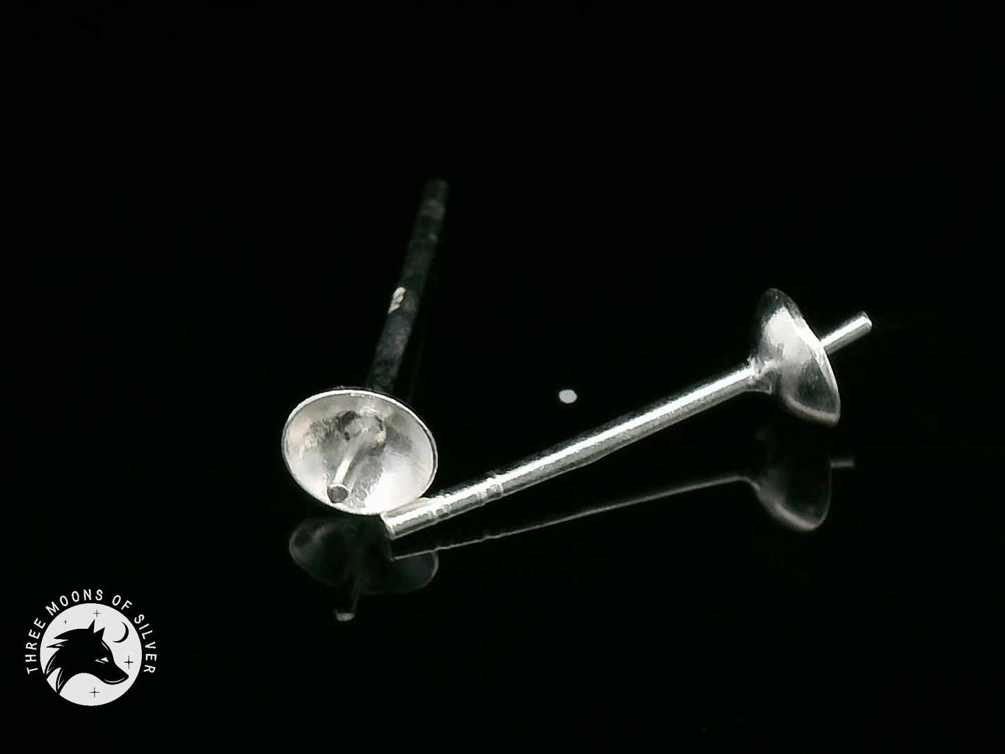 Elegant Silver Earring Post 4mm