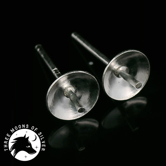 Elegant Silver Stud Earrings 6mm