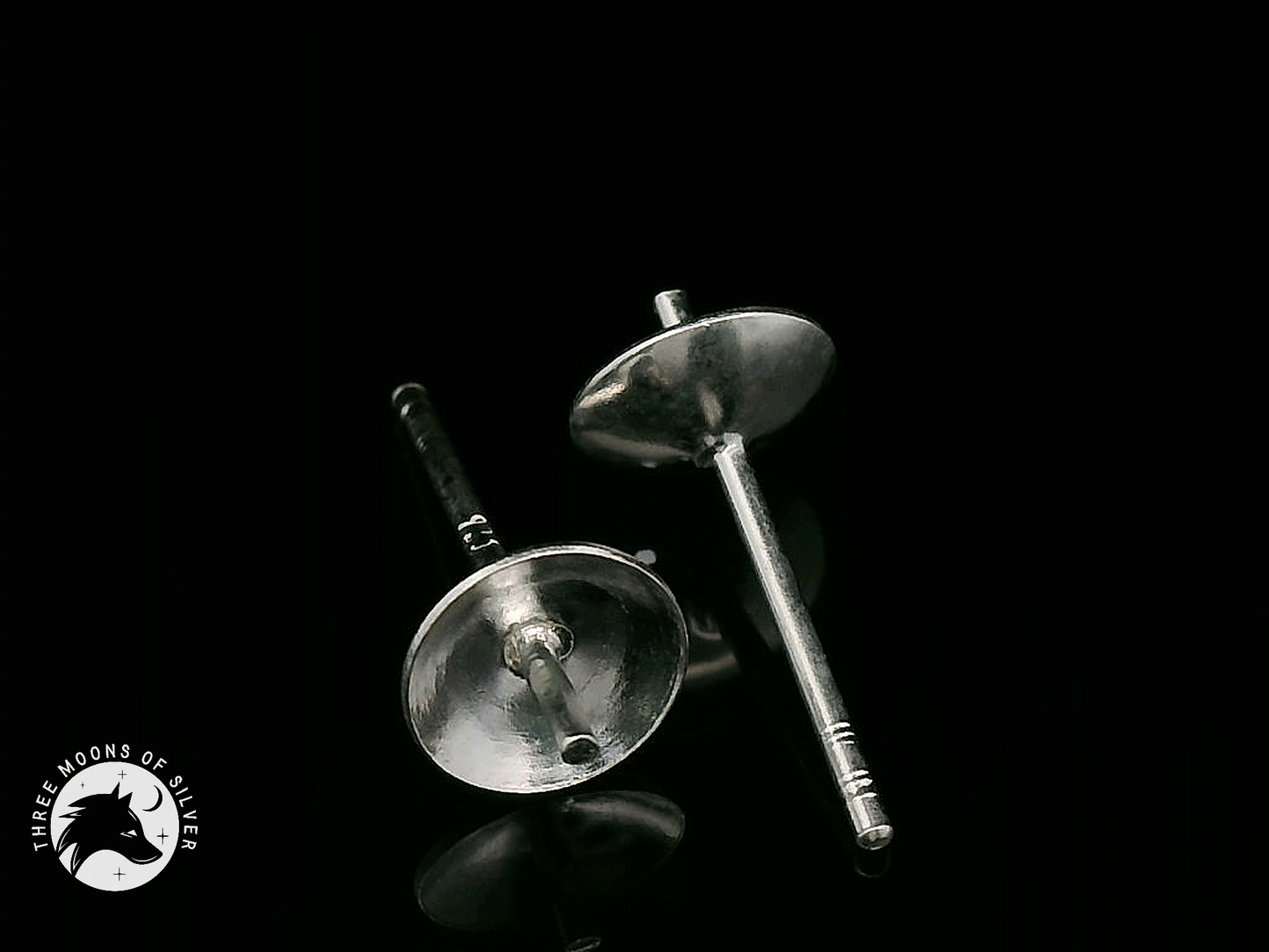 Elegant Silver Stud Earrings 6mm