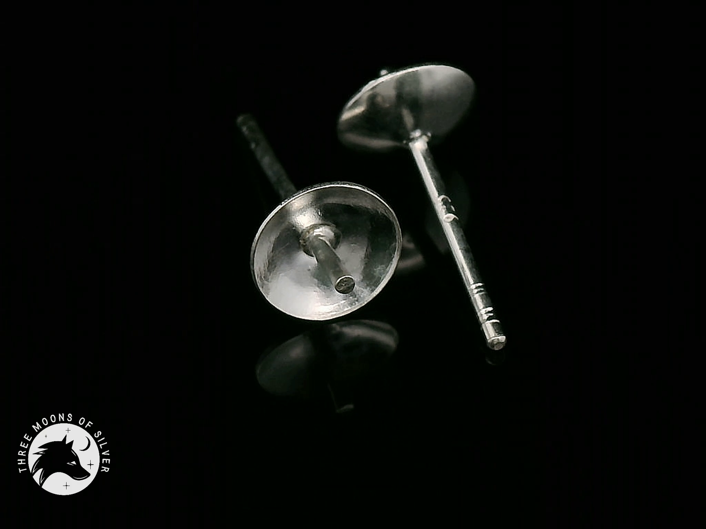 Elegant Silver Stud Earrings 6mm