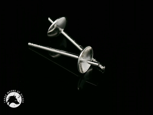 Elegant Silver Stud Earrings 5mm