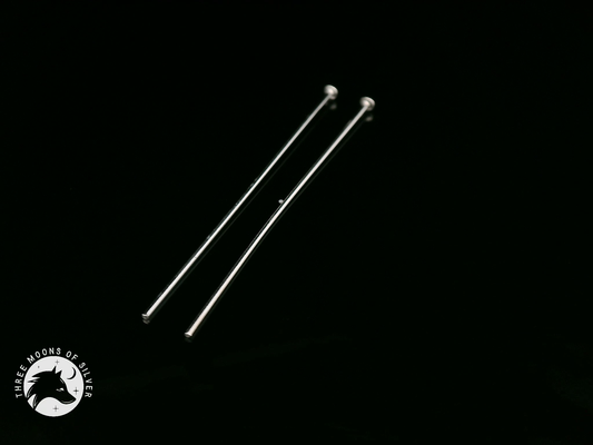 Long Silver Earrings 40mm