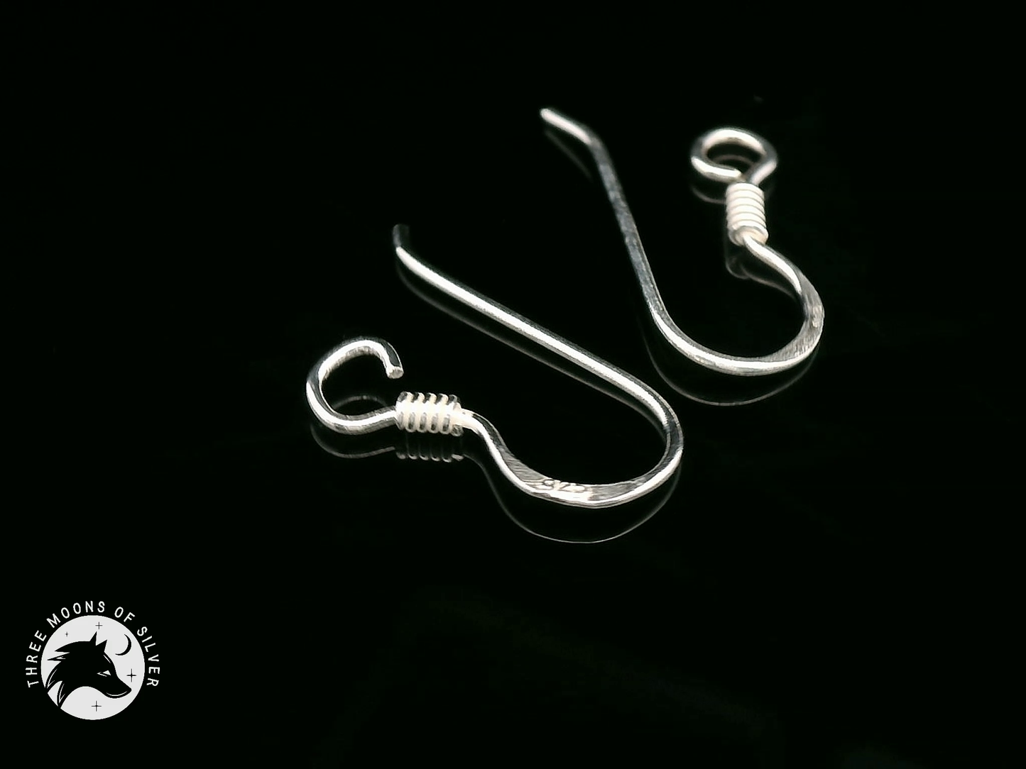 Elegant Silver Earring Hooks 12mm