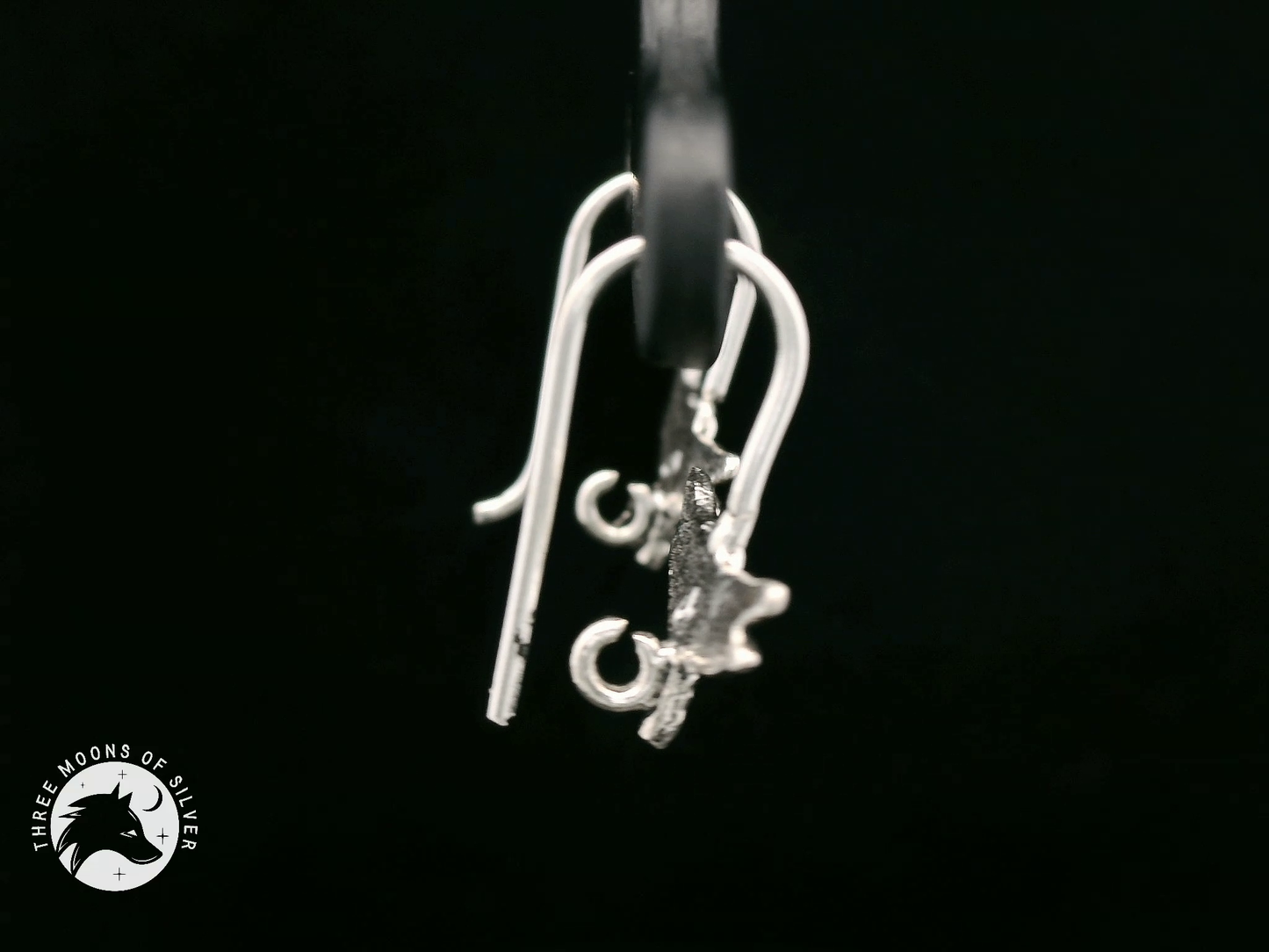 Dragonfly Silver Fish Hook Earrings 16mm