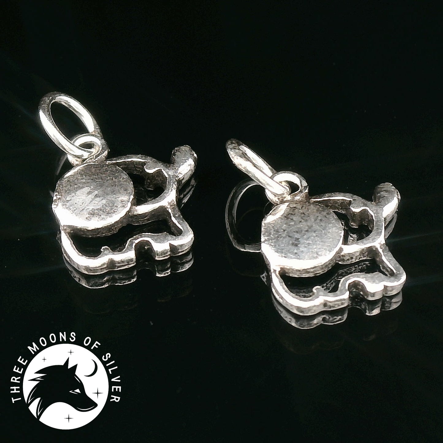 Elephant-Shaped Silver Charms