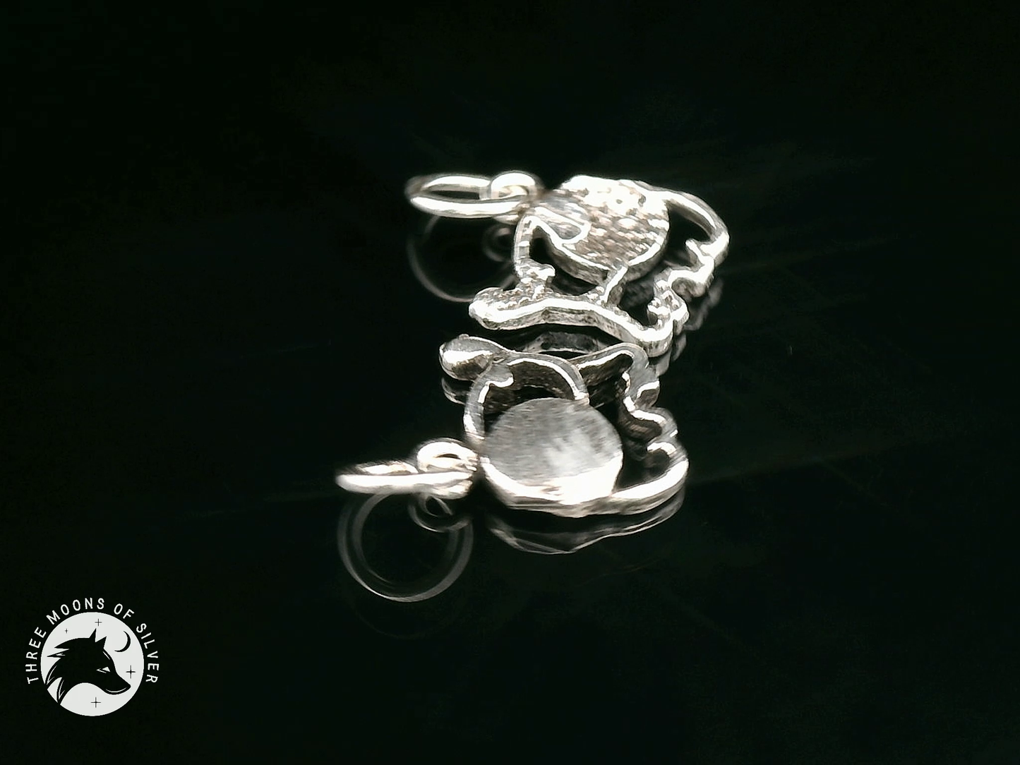 Elephant-Shaped Silver Charms