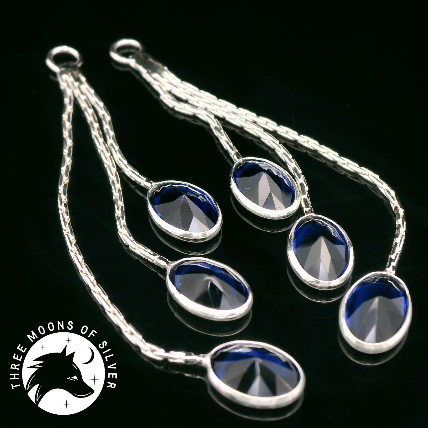 Elegant Dangle Earrings with Stones 52mm