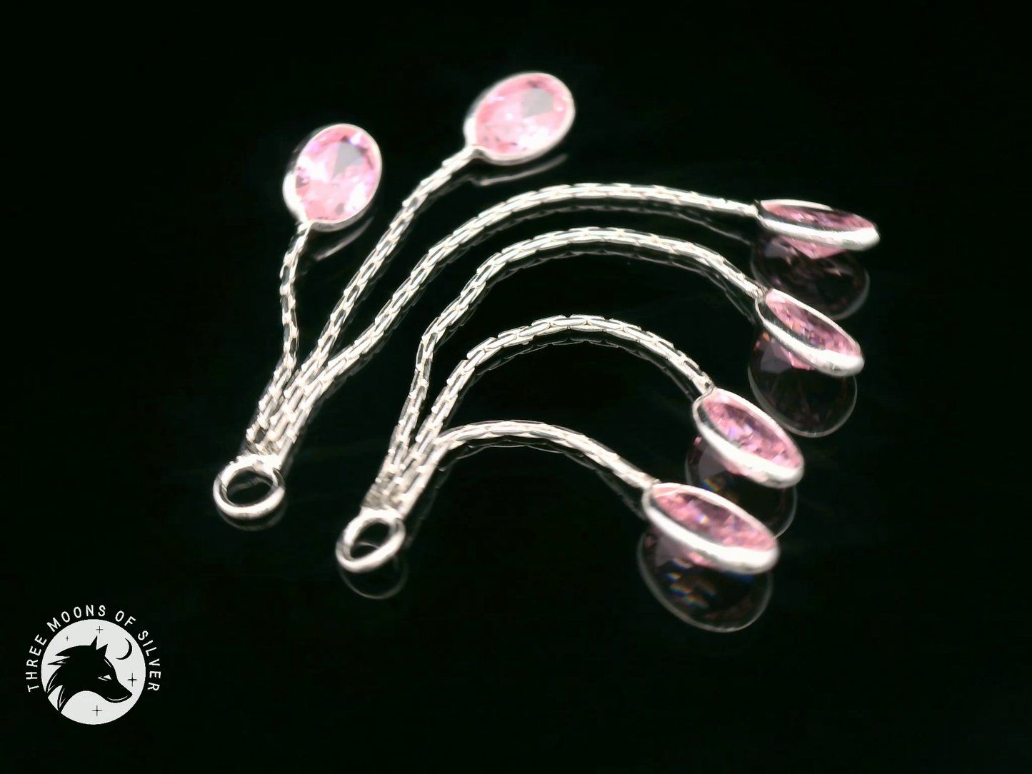 Elegant Dangle Earrings with Stones 52mm