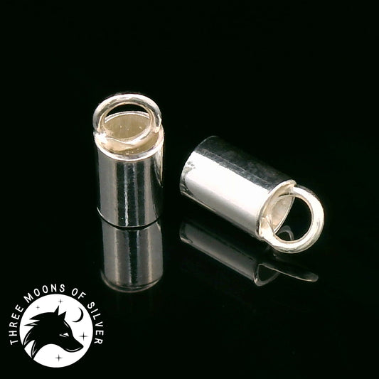 Silver Crimp Cap 6mm