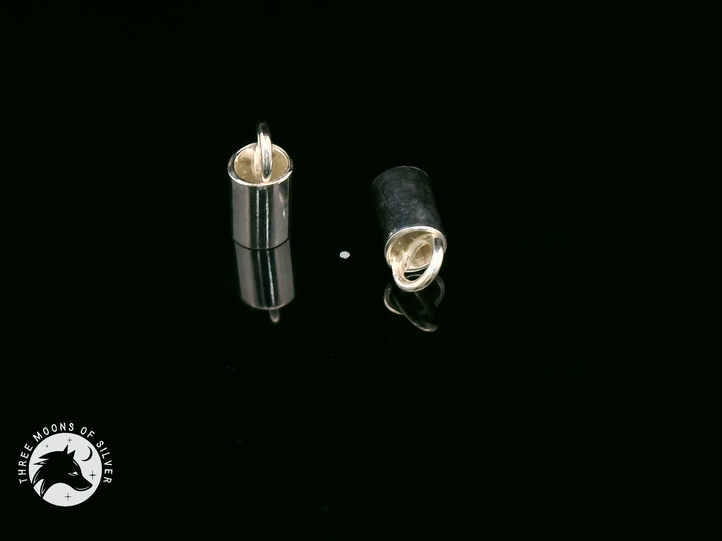 Silver Crimp Cap 6mm