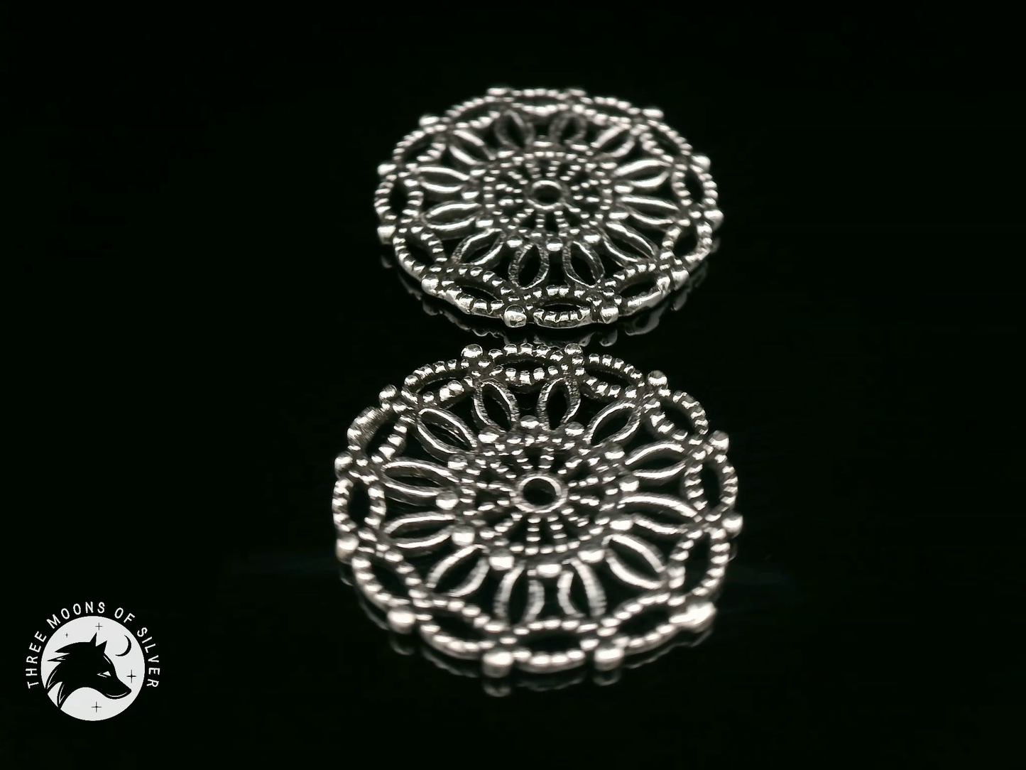 Intricate Silver Drop Earrings 20mm