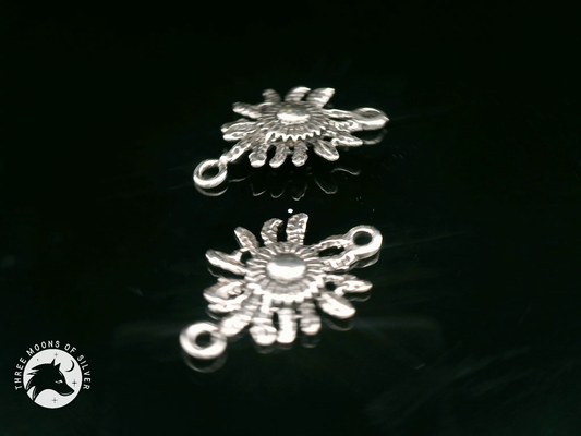 Intricate Silver Connectors for Earrings 20mm