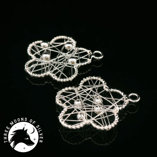 Elegant Flower Drop Earrings 18mm