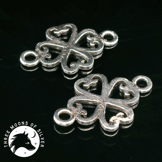 Elegant Silver Connectors 16mm